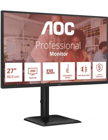Monitor para Oficina AOC Q27E4U 27" QHD IPS 120Hz