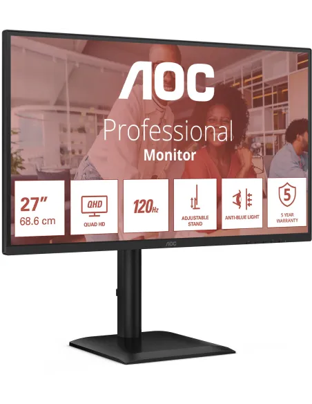 Monitor para Oficina AOC Q27E4U 27" QHD IPS 120Hz