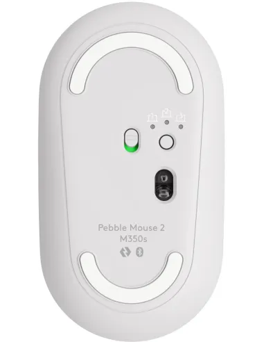 Logitech Pebble Mouse 2 M350s Blanco compacto y silencioso