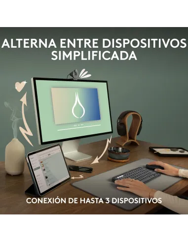 Logitech Pebble Mouse 2 M350s Blanco compacto y silencioso