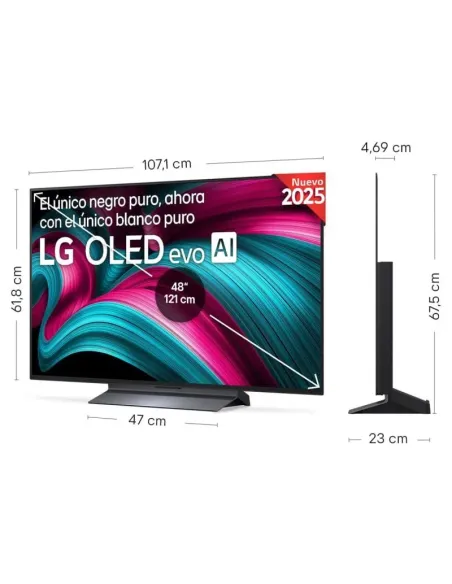 Monitor Curvo LG OLED evo AI OLED65C56LB 65" 4K Ultra HD