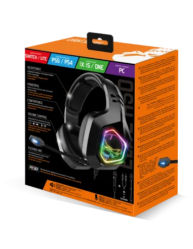 Spirit of Gamer Elite H50 Auriculares Gaming Negros