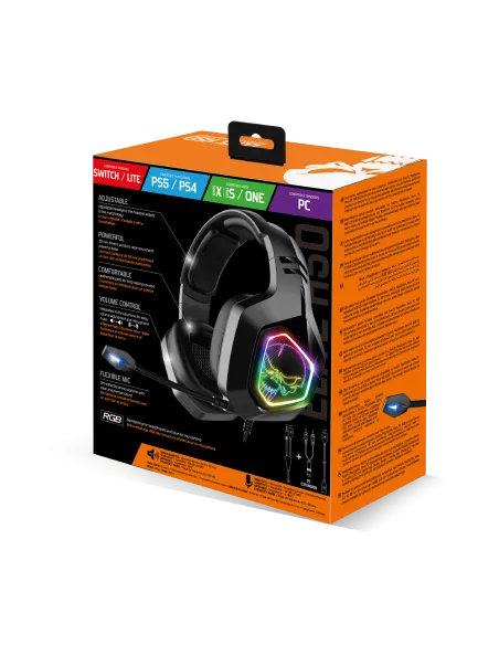 Spirit of Gamer Elite H50 Auriculares Gaming Negros
