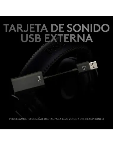 Auriculares Logitech G PRO X cableados para PC con DAC