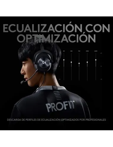 Auriculares Logitech G PRO X cableados para PC con DAC
