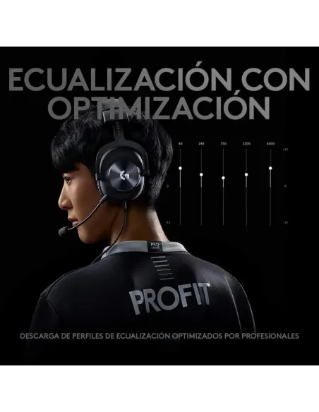 Auriculares Logitech G PRO X cableados para PC con DAC