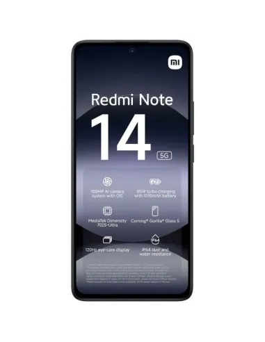 Smartphone Xiaomi Redmi Note 14 5G 6/128GB Negro