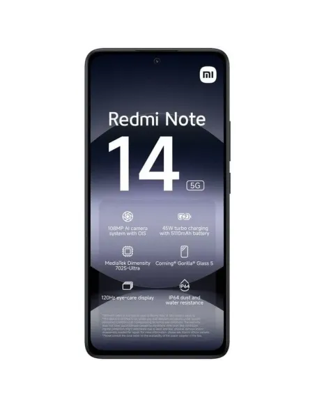 Smartphone Xiaomi Redmi Note 14 5G 6/128GB Negro