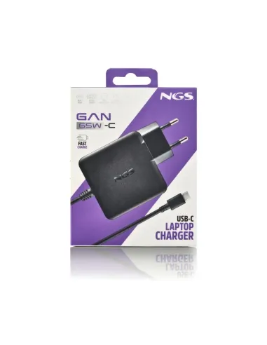 Cargador de Pared USB-C NGS GAN 65W-C con PPS