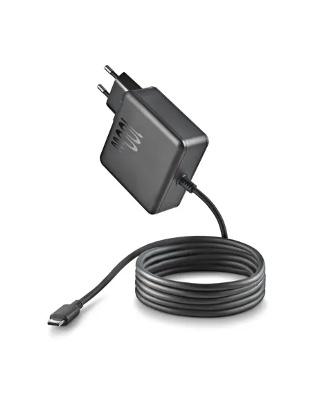 NGS BUD 100W Negro Cargador de pared con salida USB-C de 100W ideal para ordenadores portátiles tabletas y smartphones