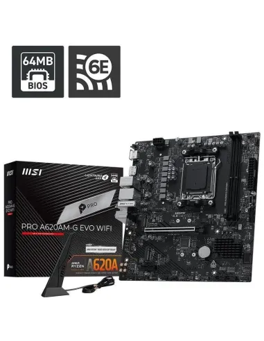 Placa Base MSI PRO A620AM-G EVO WIFI AM5 micro-ATX Wi-Fi 6E