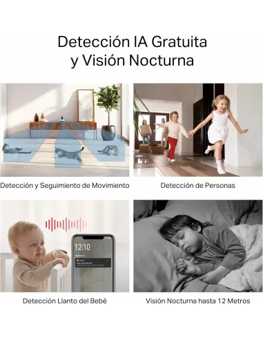 Cámara IP Mercusys MC210 V1 2K 3MP Wi?Fi 360°