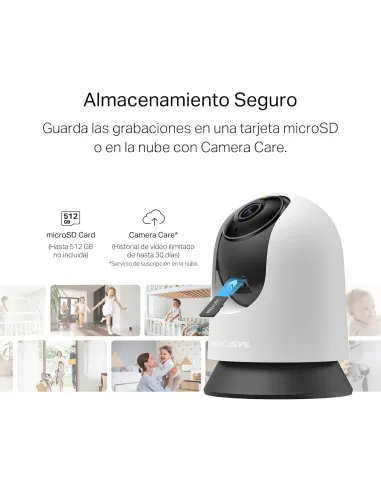 Cámara IP Mercusys MC210 V1 2K 3MP Wi?Fi 360°