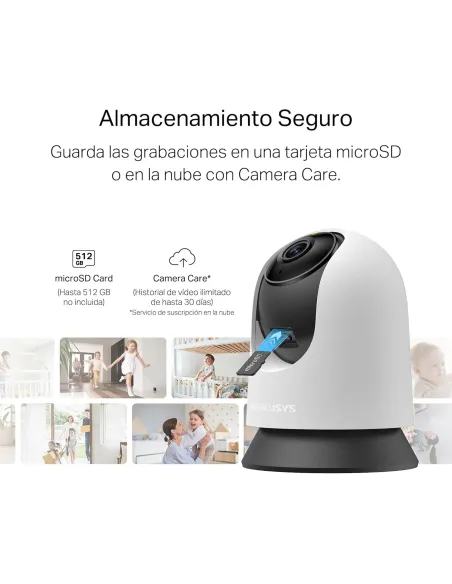 Cámara IP Mercusys MC210 V1 2K 3MP Wi?Fi 360°