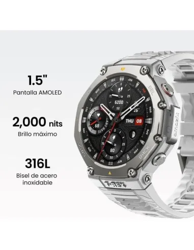 Smartwatch Amazfit T-Rex 3 Haze Grey con GPS dual-band