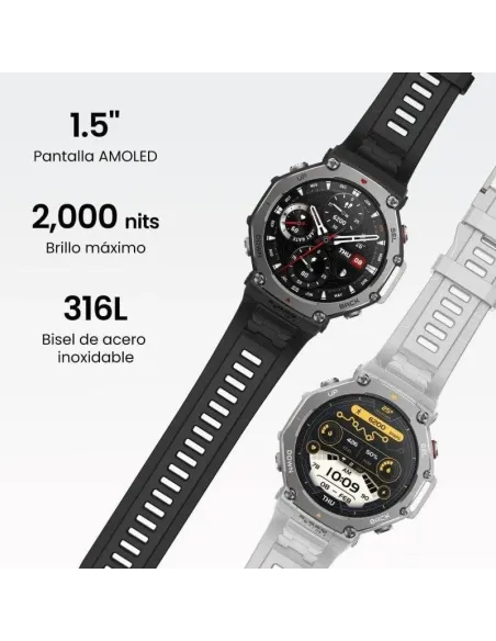 Smartwatch Amazfit T-Rex 3 Haze Grey con GPS dual-band