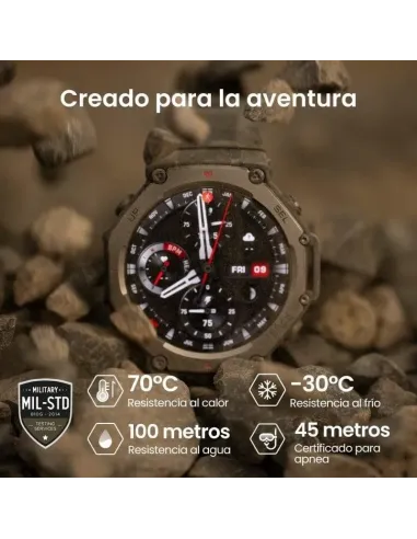 Smartwatch Amazfit T-Rex 3 Haze Grey con GPS dual-band