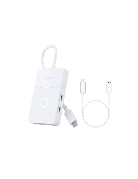 D-Link DUP-501 Hub USB-C 5 en 1 con HDMI y HDMI inalámbrico