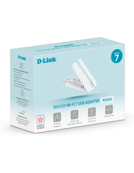 Adaptador USB Wi-Fi 7 D-Link BE6500