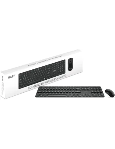 Combo Teclado y Ratón Inalámbricos MSI Forge K210 W