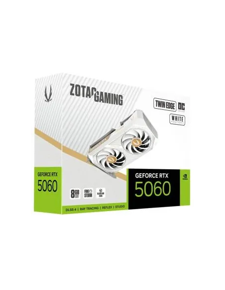ZOTAC GAMING GeForce RTX 5060 Twin Edge OC White Edition 8GB GDDR7 Reflex 2 RTX AI DLSS4