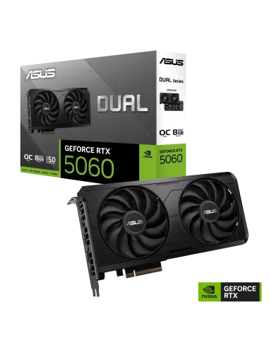 ASUS Dual GeForce RTX 5060 EVO OC Edition 8GB GDDR7 Reflex 2 RTX AI DLSS4