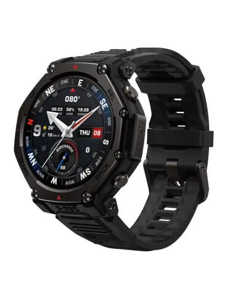Amazfit T-Rex 3 Pro Negro Bluetooth GPS NFC 44mm AMOLED Resistencia al Agua 10ATM SpO2 Pulsómetro