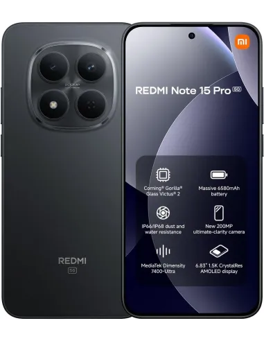 Xiaomi REDMI Note 15 Pro 5G 12GB-512GB Negro
