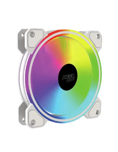 Ventilador PWM  ARGB de 120 mm Blanco Keep Out XFC-120DRMW