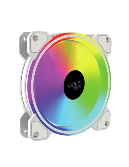 Ventilador PWM  ARGB de 120 mm Blanco Keep Out XFC-120DRMW
