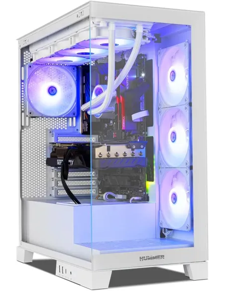 Semitorre ATX NOX Hummer Galaxy Blanca con USB-C