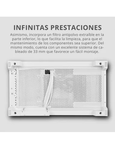 Semitorre ATX NOX Hummer Galaxy Blanca con USB-C