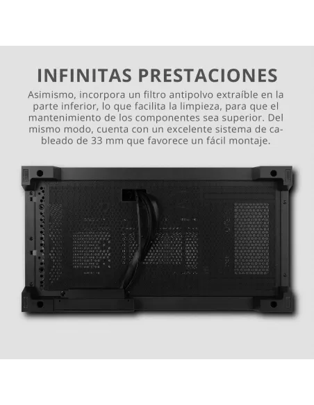Semitorre ATX NOX Hummer Galaxy Negra con USB-C