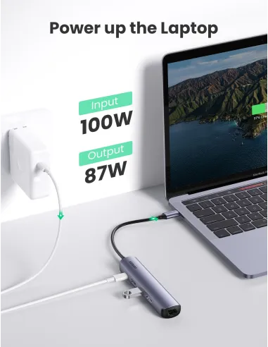 Replicador de puertos USB-C Ugreen 10919 con Ethernet