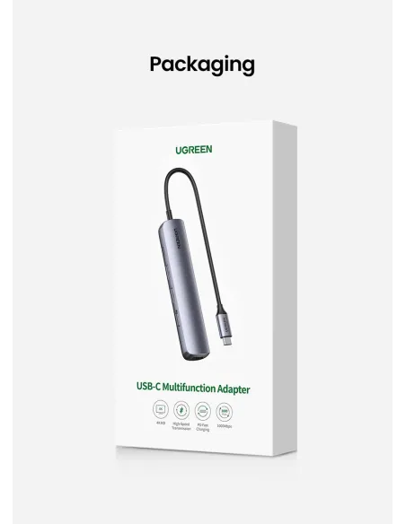 Replicador de puertos USB-C Ugreen 10919 con Ethernet