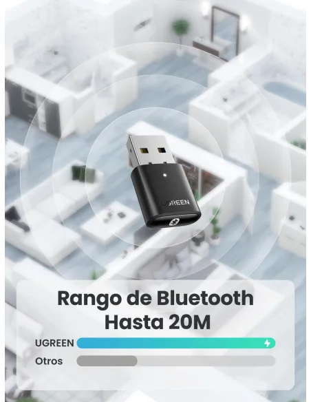 Adaptador USB Bluetooth 5.0 UGREEN 80889 para Windows