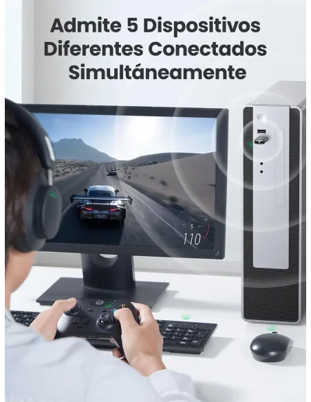 Adaptador USB Bluetooth 5.0 UGREEN 80889 para Windows