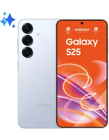 Samsung Galaxy S25 5G 12GB/256GB Azul 6.2" FHD+ con IA, Snapdragon 8, 4000 mAH, Android 15