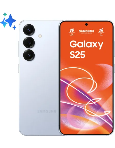 Samsung Galaxy S25 5G 12GB/256GB Azul 6.2" FHD+ con IA, Snapdragon 8, 4000 mAH, Android 15