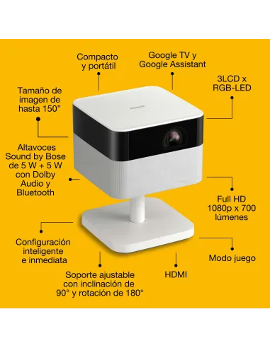 Videoproyector Full HD Epson EF-71 con Google TV