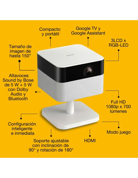 Videoproyector Full HD Epson EF-71 con Google TV