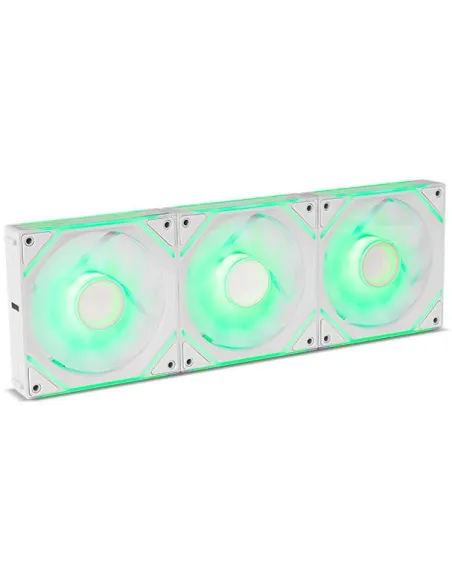 Pack de 3 ventiladores: NOX Hummer PRO LINK ARGB Blanco