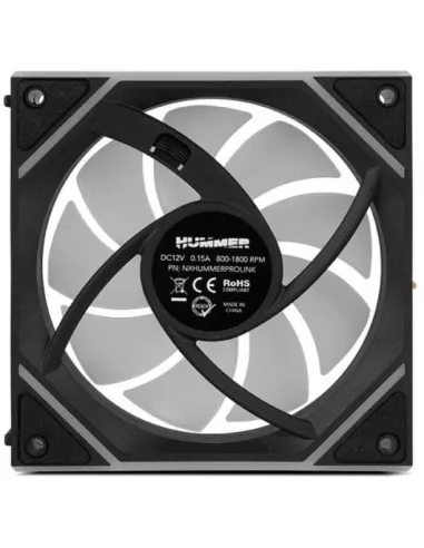 Pack de 3 ventiladores: NOX Hummer PRO LINK ARGB Negro