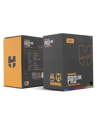 Pack de 3 ventiladores: NOX Hummer PRO LINK ARGB Negro