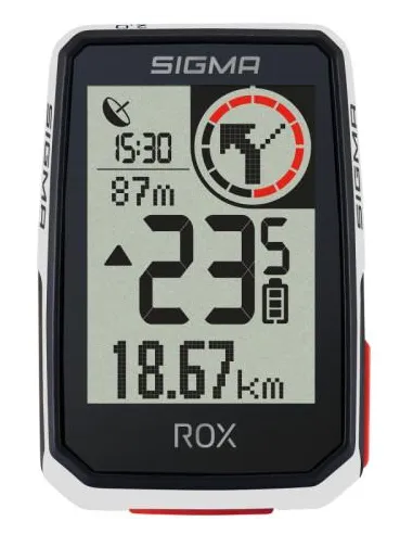 Ciclocomputador GPS Sigma ROX 2.0 blanco para rutas