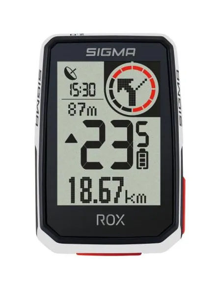 Ciclocomputador GPS Sigma ROX 2.0 blanco para rutas