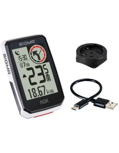 Ciclocomputador GPS Sigma ROX 2.0 blanco para rutas