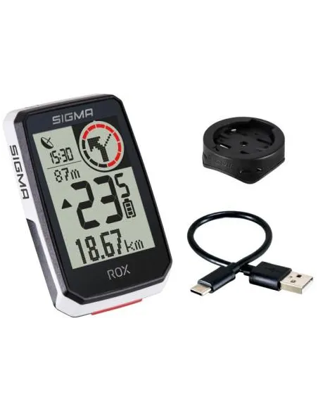 Ciclocomputador GPS Sigma ROX 2.0 blanco para rutas