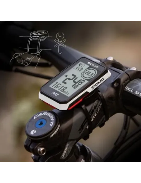 Ciclocomputador GPS Sigma ROX 2.0 blanco para rutas