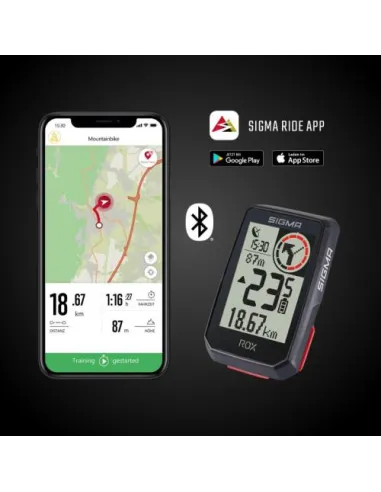Ciclocomputador GPS Sigma ROX 2.0 blanco para rutas